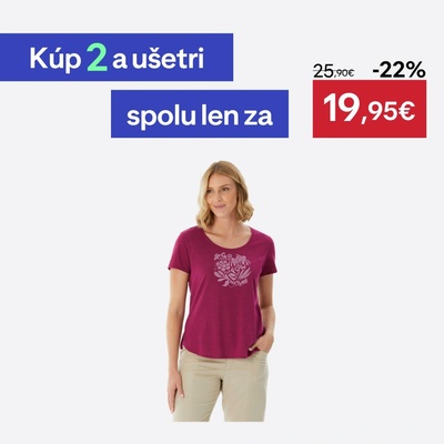 QUECHUA Dámske turistické tričko NH500