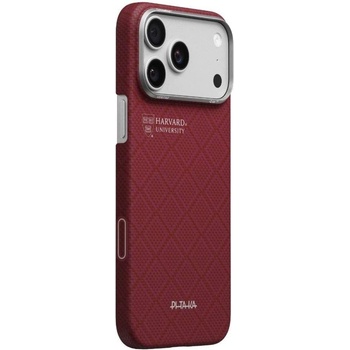 PITAKA Magsafe Калъф за iPhone 17 Pro, Pitaka Edge Harvard Case Crimson, Червен (PH1701P)