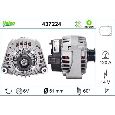 Alternátor VALEO 437224