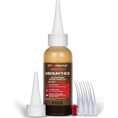 Starbond "Dark" Brown Medium-Thick BR-500 hnědé vteřinové lepidlo 59 ml