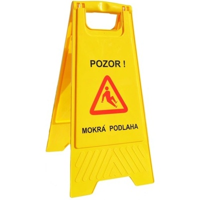 Výstraha "Pozor mokrá podlaha"