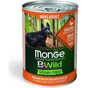 Monge BWild Grain Free Mini Adult duck 400 g