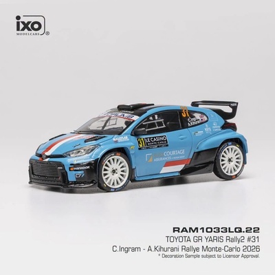 IXO Toyota GR Yaris Rally2 Rallye Monte Carlo 2026 31 Ingram Kihurani 1:43