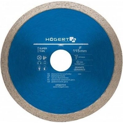 Hogert Nebrusný diamantový kotouč 125 mm HT6D702