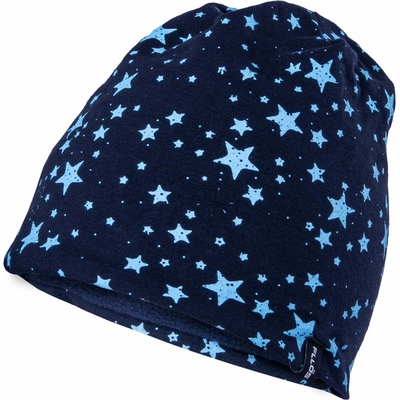 Fllös dětská čepice STARS blue