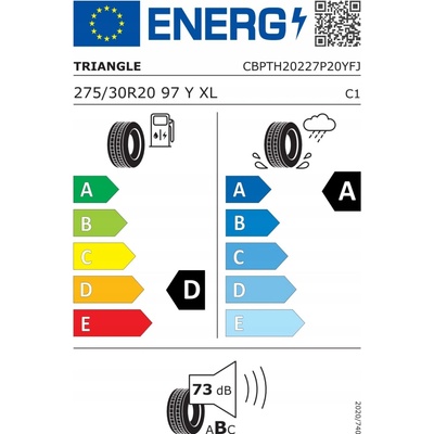TRIANGLE EFFEXSPORT TH202 275/30 R20 97Y