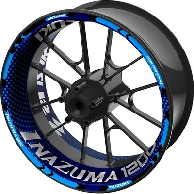 SEFIS jednodielne polepy na kolesá SUZUKI Inazuma 1200 tmavo modrá