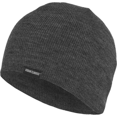 Urban Classics Зимна бийни шапка в сиво Urban Classics BeanieTB306-CHARCOAL-SALE - Тъмносив, размер one size