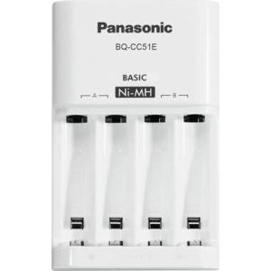 Panasonic Зарядно устройство Panasonic BQ-CC51 Eneloop Basic Charger, с 4 гнезда АА/ААА (K-KJ51MCC40M) Зарядно за батерии