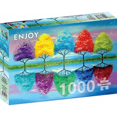 ENJOY Stromy s barevnou historií 1000 dílků