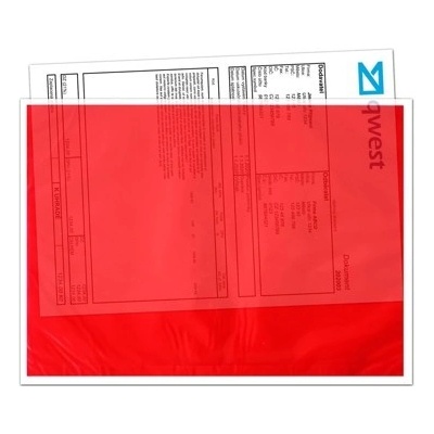 Nalepovací obálky C4 QPack ČERVENÉ 330x230mm