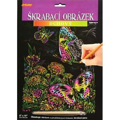 SMT Škrabací obrázok dúhový viac druhov
