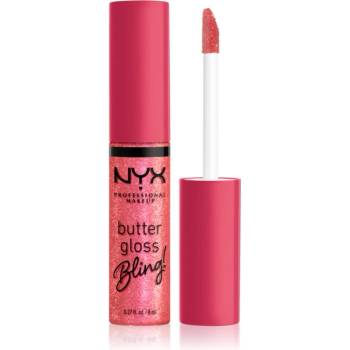 NYX Cosmetics Butter Gloss Bling блясък за устни с блестящи частици цвят 05 She Got Money 8ml