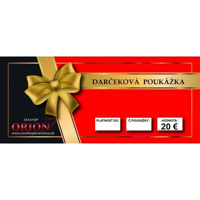 Darčeková poukážka v hodnote 20 €