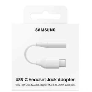 Samsung Оригинален преходник Samsung EE-UC10JU за слушалки от USB-C към 3.5 мм аудио (EE-UC10JUWEGUS)