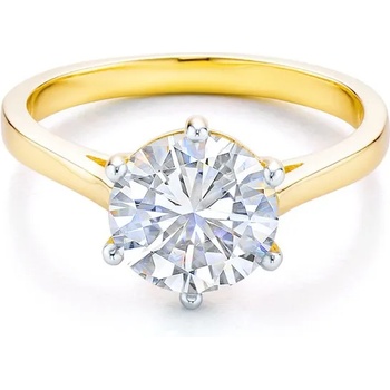 Image 1 of SAVICKI Годежен пръстен savicki: двуцветно злато, кубичен цирконий