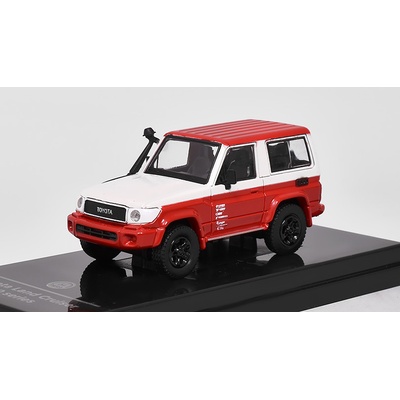 PARAGON Toyota Land Cruiser 71 2014:Models červená bílá 1:64