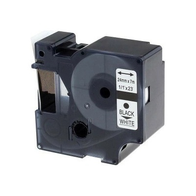 Alternatívna páska Dymo 53713, S0720930, 24 mm x 7 m, čierna tlač / biely podklad