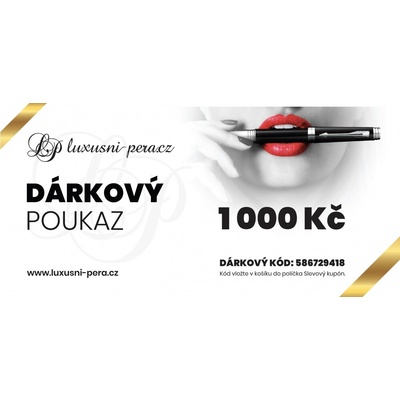 Dárkový poukaz v hodnotě 1000 Kč