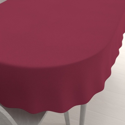 Biante Veľký dekoračný oválny obrus BKS-414 Malinovo červený 220x260 cm