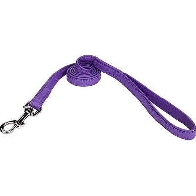 COLLAR Плоска кожена каишка 122см, 25мм - лилава