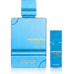 Al Haramain Amber Oud Aqua Dubai комплект Парфюмен екстракт 200 ml + Презареждаем джобен спрей