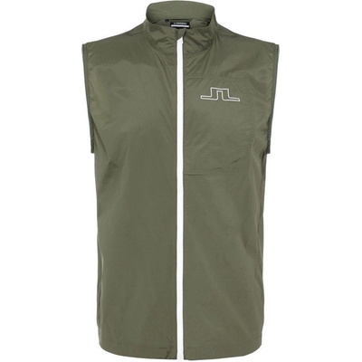 J.Lindeberg Ash Light Packable pánska vesta zelená