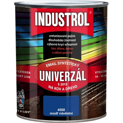 Industrol S2013 Vrchná syntetická farba 0,75l 4550 modrá návestná
