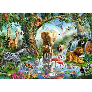 Ravensburger - Puzzle Gorgeous: Adventures in the Jungle - 1 000 piese