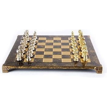 Table Games Луксозен шах "Manopoulos" - Staunton, кафяво и златисто (44x44 см) (S33BRO)