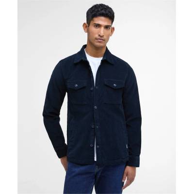 Barbour Риза с дълъг ръкав Barbour Men's Cord Cotton Long Sleeve Overshirt - Navy NY91
