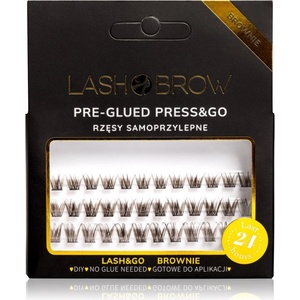 Lash Brow Press&Go Self-Adhesive Eyelashes самозалепващи се мигли на снопчета Everyday Brownie