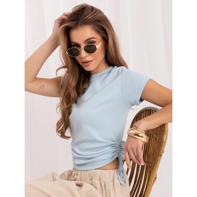 Rue Paris Top RV-TS-A1467.98 Modrá světle