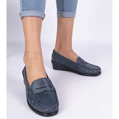 D/CEO loafers with a wedge Zorani modrá