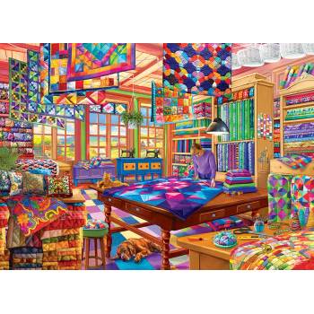 Image 1 of EUROGRAPHICS - Puzzle The Quilt Workshop - 1 000 piese