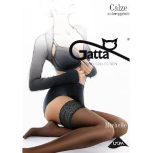 Gatta Чорапи Poczochy-Gatta-Michelle-01-GrafitowyV-5767-Grafitowy - Черен, размер 1/2