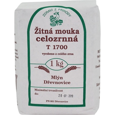 Zdraví z přírody Žitná mouka celozrnná 1 kg