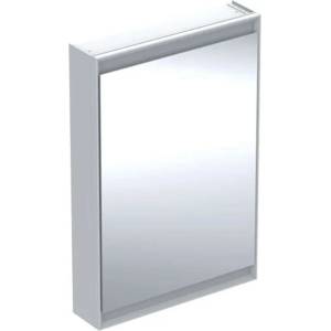 Geberit ONE - Огледален шкаф с LED осветление, 60x90x15 см, панти отляво, бял 505.810. 00.2 (505.810.00.2)