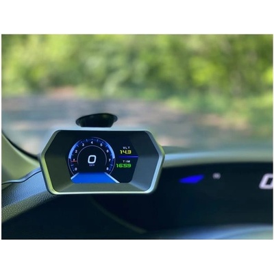 Palubní DISPLEJ LCD, OBDII, GPS s přísavkou