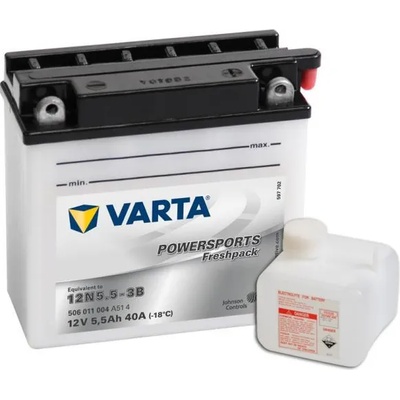 VARTA Powersports Freshpack 12V 5.5Ah right+ 12N5.5-3B 506011004A514
