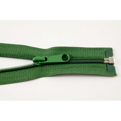 Deliteľné plastové špirálové bundovej zipsy rôzne farby - dĺžka 30 cm - 90 cm 65 cm svetlozelená