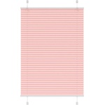 vidaXL Плисирана щора, розова, 90x100 см, ширина на плата 89, 4 см, полиестер (4015430)