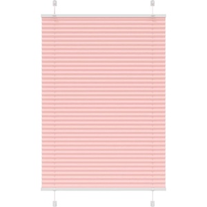 vidaXL Плисирана щора, розова, 90x100 см, ширина на плата 89, 4 см, полиестер (4015430)