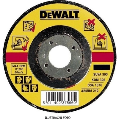 Kotouč brusný na ocel 180x6,0x22,2mm - DT3422 DeWalt