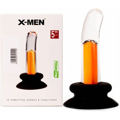 Вибриращ стимулатор с вакуумна основа, акрил, 13см. - Vibrating X-Men 1 (XMEN000064)