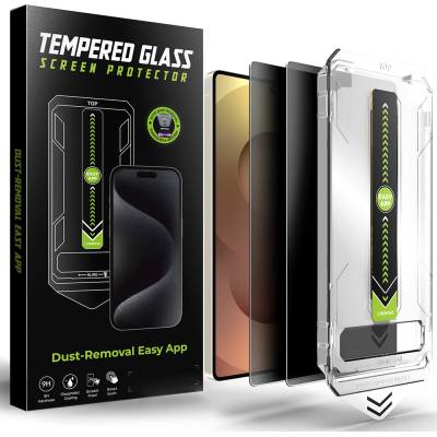 Techsuit Протектор за Samsung Galaxy S25 Ultra - Techsuit - [Съвместим с отключване с пръстов отпечатък] TitanGlass CrystalHD (2 броя) - Privacy