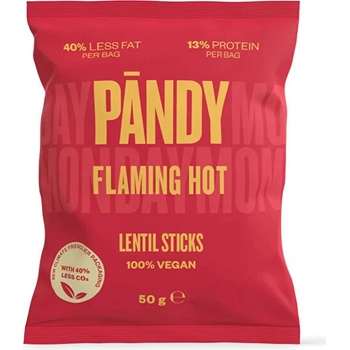 PÄNDY Čočkové chipsy Flaming hot 50 g