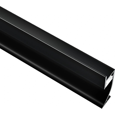 Алуминиев профил за LED лента Venus | 13.6x45.7мм | Черен | Цена 25, 56€ (49, 99 лв) (LW-BUT-T4013)