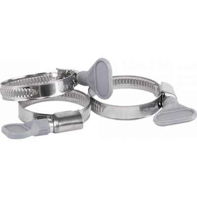 Stahovacia páska nerezová s motýlikom 20-35mm, sivá BRADAS BSGRIP 20-35/9L