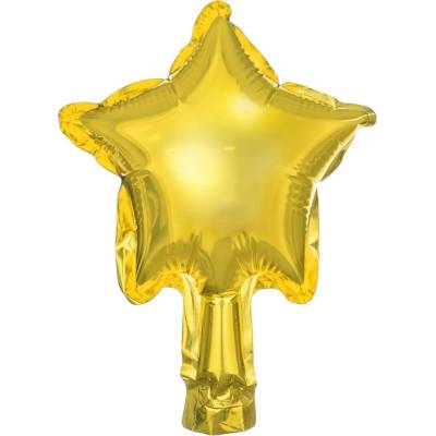 Party Zlaté fóliové balónky hvězda 12 cm – sada , metalické